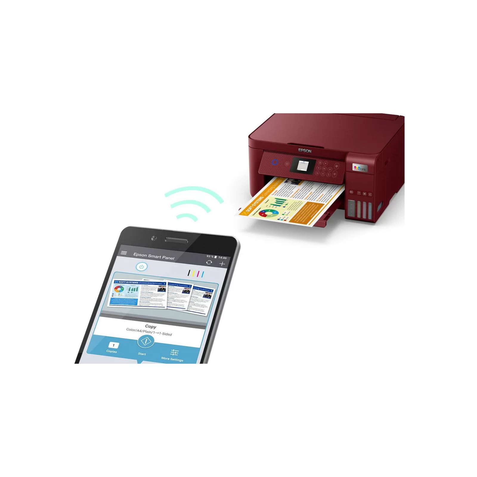 МФУ струйное цветное Epson EcoTank L4267, A4, 33 стр/мин, Wi-Fi (C11CJ63413) фото 6