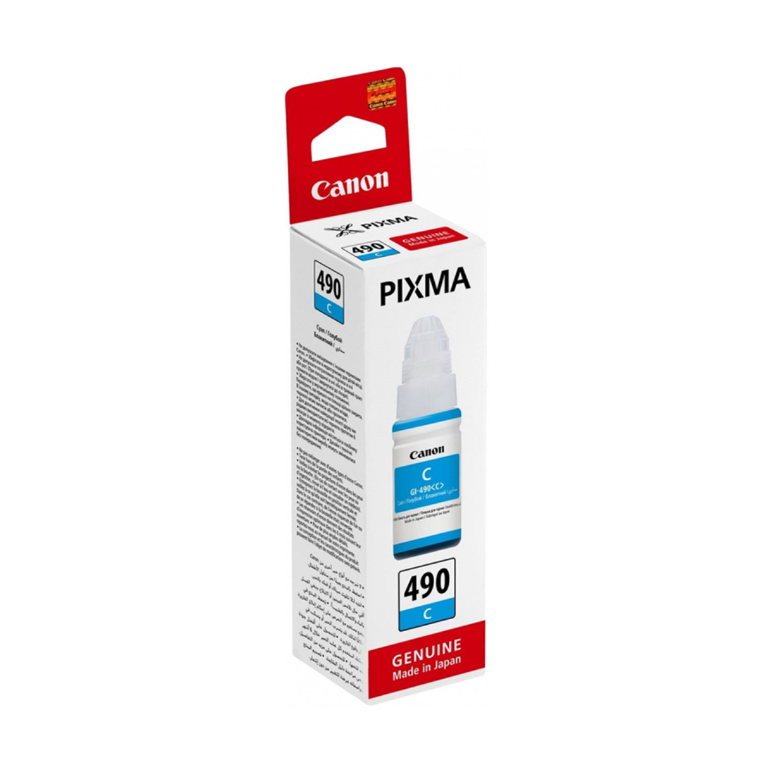 Чернила Canon GI-490, Cyan (0664C001), для PIXMA G1400/PIXMA G2400/PIXMA G3400 – купить недорого с доставкой по Алматы и Казахстану
