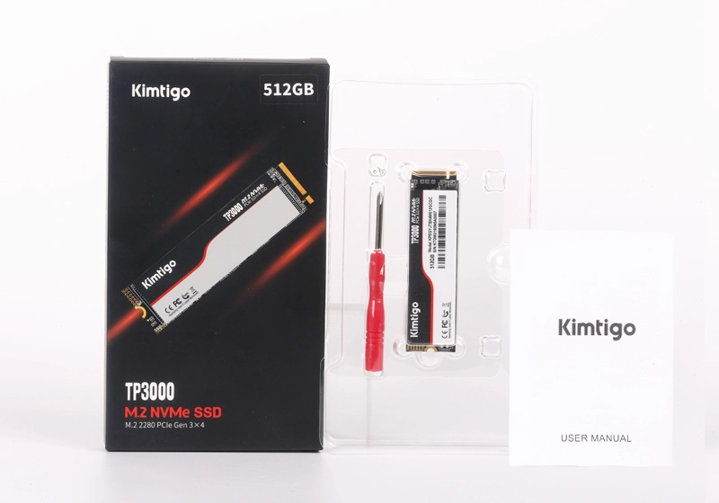 Твердотельный накопитель SSD 512 Gb, M.2 NVMe 2280, Kimtigo TP3000 512GB, R2500/W1800