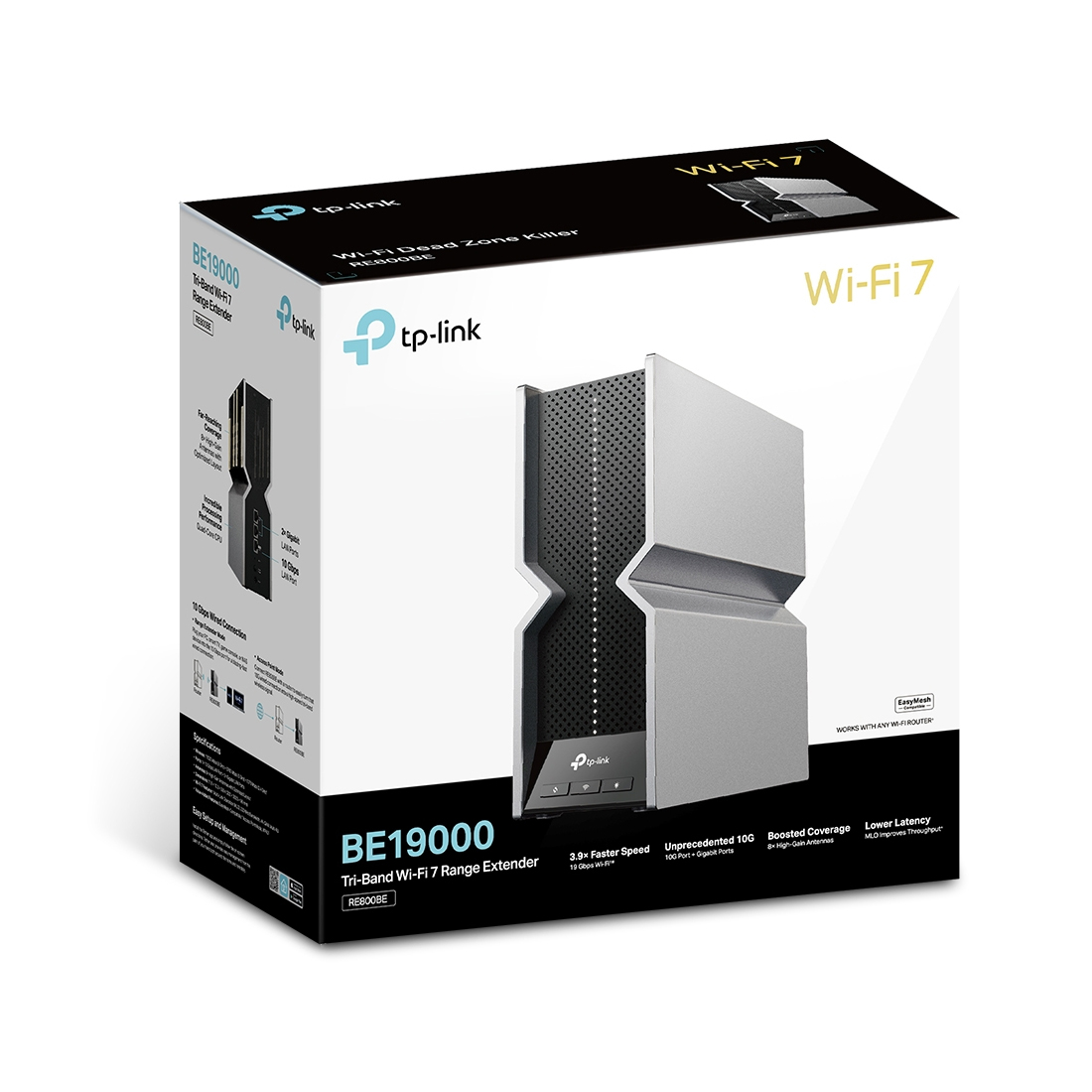 Усилитель Wi-Fi TP-Link RE800BE, Wi-Fi 7 BE19000, 2.4/5/6 ГГц – купить недорого с доставкой по Алматы и Казахстану