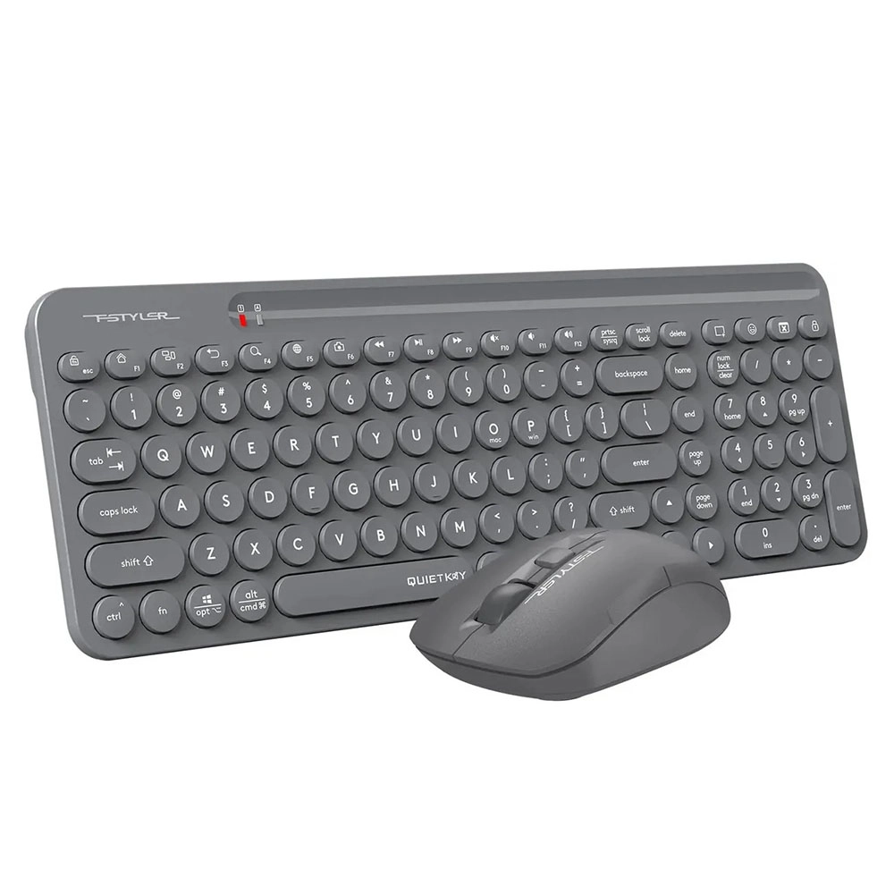 Комплект клавиатура + мышь проводной A4Tech Fstyler FG3300 Air, серый – купить недорого с доставкой по Алматы и Казахстану