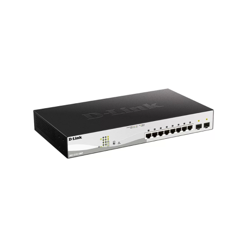 Коммутатор D-Link DGS-1210-10MP/F3A, 8 портов 1 Гбит/с, 2×SFP, PoE+, управляемый L2 — купить в Казахстане | neom.kz