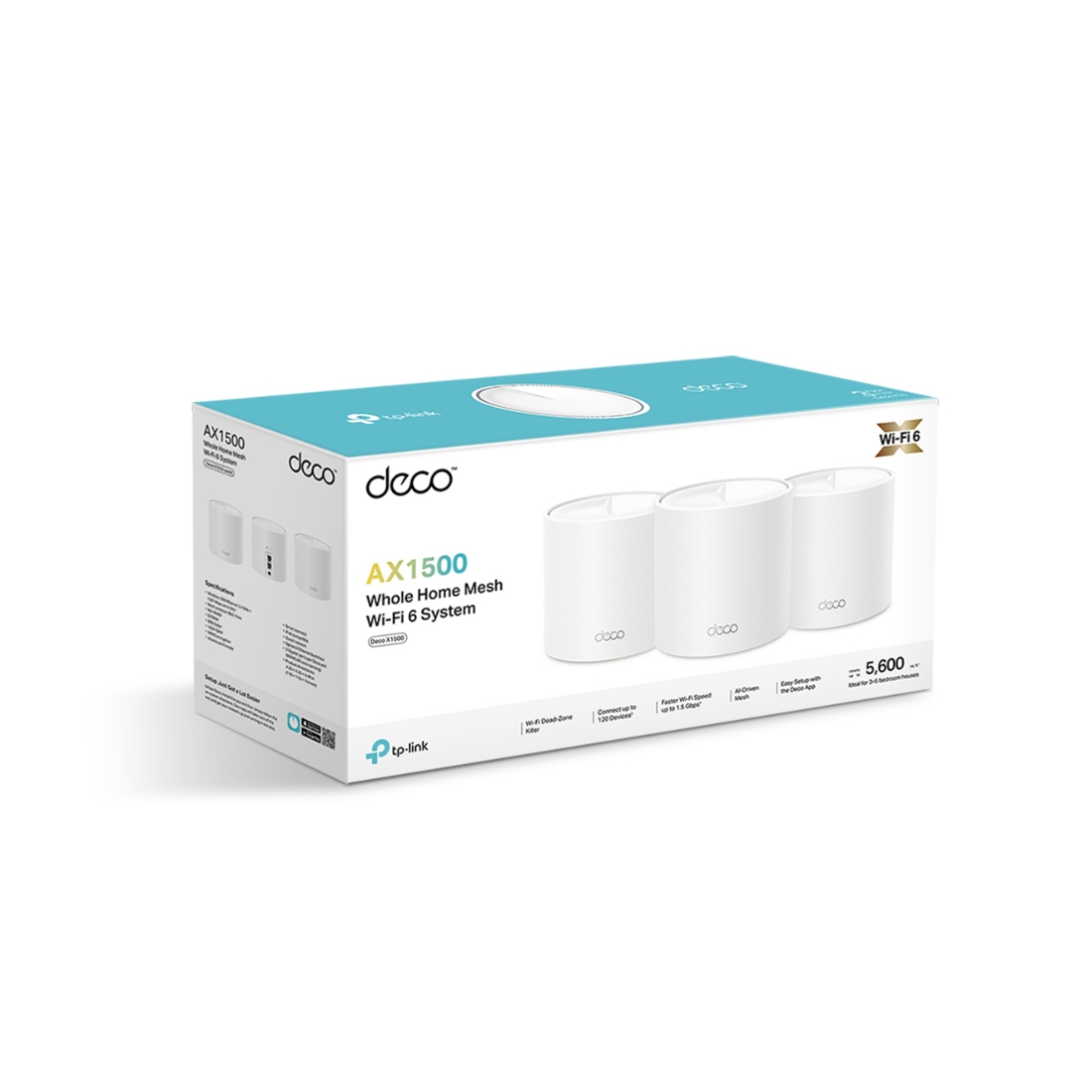 Mesh Wi-Fi система TP-Link Deco X1500(3-pack), Wi-Fi 6 AX1500, 2.4/5 ГГц – купить недорого с доставкой по Алматы и Казахстану