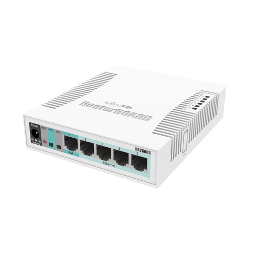 Коммутатор MikroTik CSS106-5G-1S, 5 портов 1 Гбит/с, 1×SFP, PoE — купить в Казахстане | neom.kz