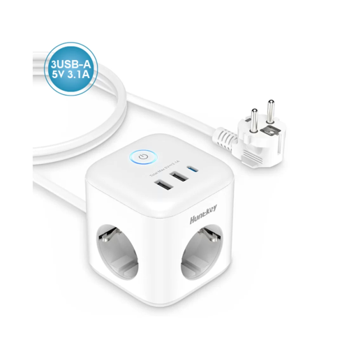 Универсальное USB зарядное устройство Huntkey SGC307 Белый – купить недорого с доставкой по Алматы и Казахстану