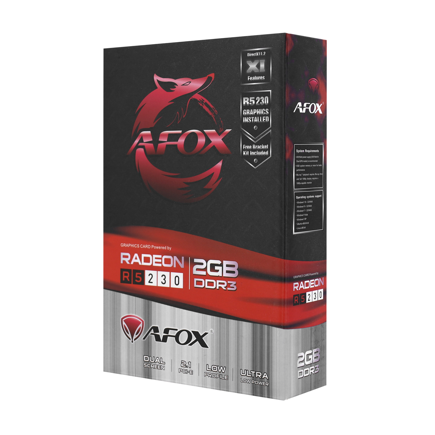 Видеокарта Afox Radeon R5 230 Low Profile 2GB DDR3 (AFR5230-2048D3L5-V2)