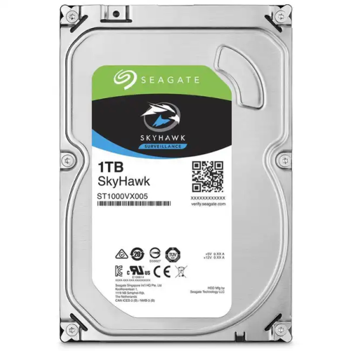 Жесткий диск HDD Seagate SkyHawk, 1 ТБ, 3.5", Serial ATA III