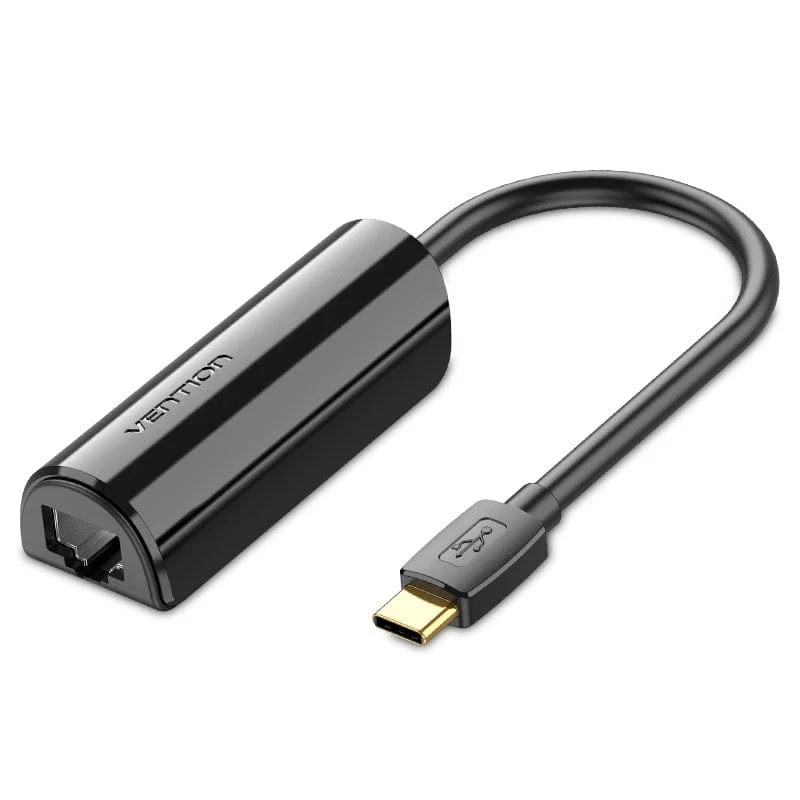 Переходник USB-C — USB-A Vention CFABB 100Mbp Ethernet 0,15 м