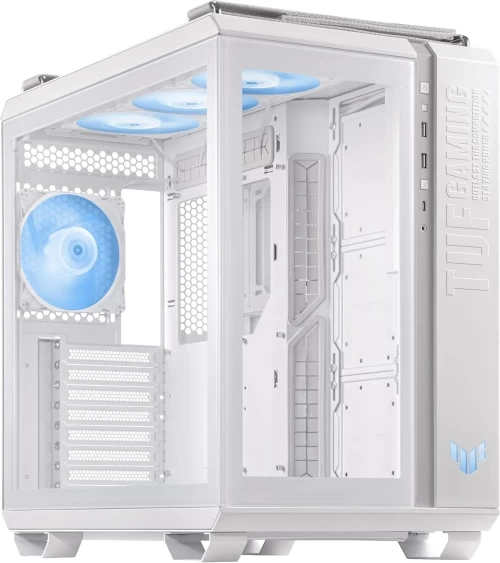 Корпус Asus TUF Gaming GT502 PLUS TG ARGB, Midi Tower, белый, без БП