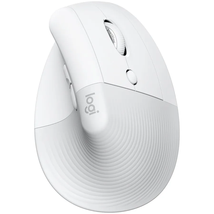 Мышь вертикальная беспроводная Logitech Lift Bluetooth Vertical Ergonomic, 6 кнопок, 4000 dpi, белая – купить недорого с доставкой по Алматы и Казахстану