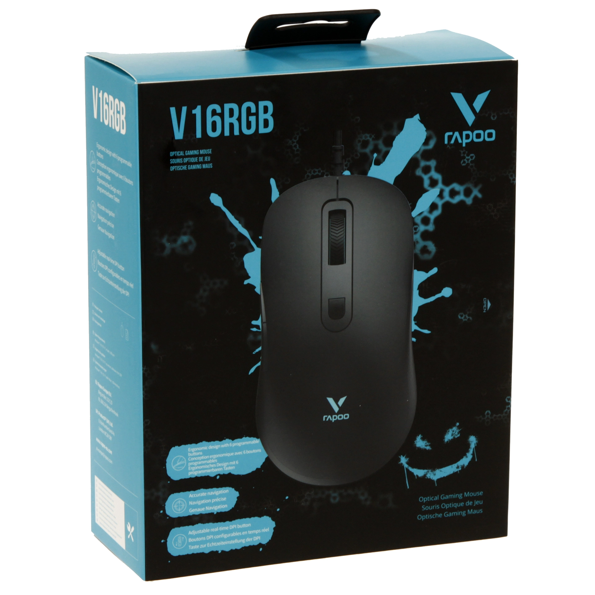 Мышь Rapoo V16RGB, Black, USB – купить недорого с доставкой по Алматы и Казахстану фото 5