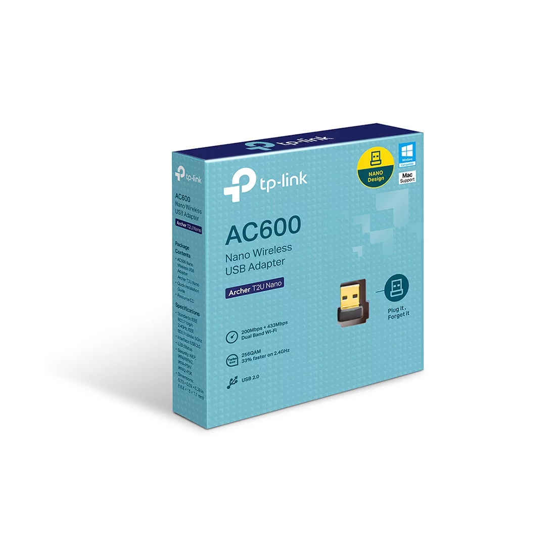 USB-адаптер TP-Link Archer T2U Nano – купить недорого с доставкой по Алматы и Казахстану фото 3