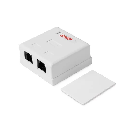 Розетка Настенная телекоммуникационная 2 Модуля SHIP A181A – купить недорого с доставкой по Алматы и Казахстану