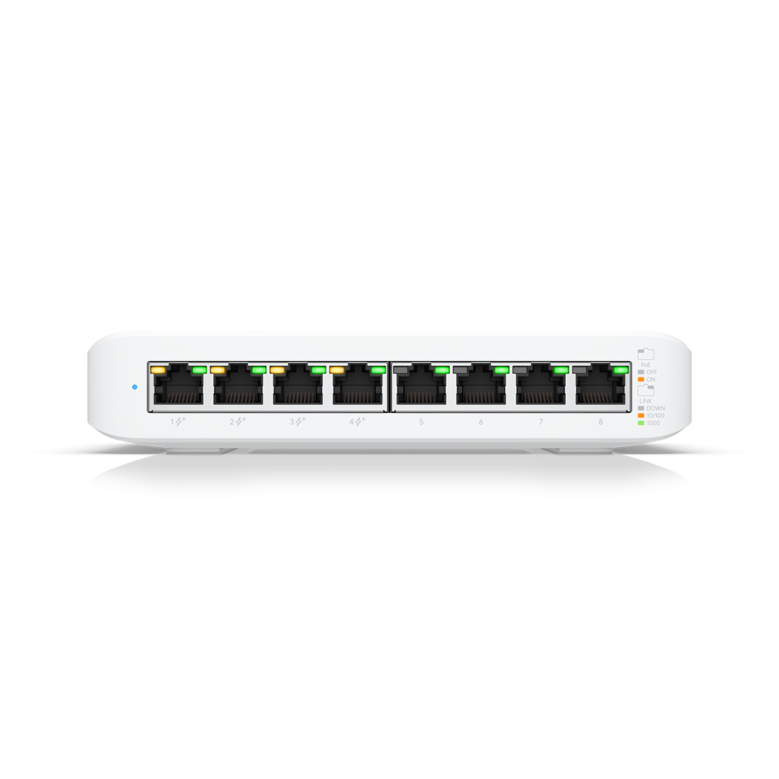 Коммутатор Ubiquiti USW-LITE-8-PoE, 8 портов 1 Гбит/с, PoE+, управляемый L2 – купить недорого с доставкой по Алматы и Казахстану