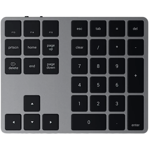 Клавиатура цифровая беспроводная Satechi Aluminum Extended Keypad, серая — купить в Казахстане | neom.kz