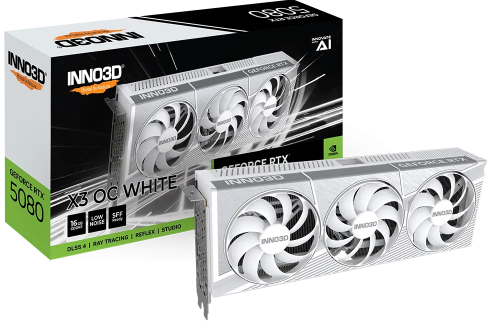 Видеокарта Inno3D GeForce RTX 5080 X3 OC White 16GB GDDR7 (N50803-16D7X-17605211)