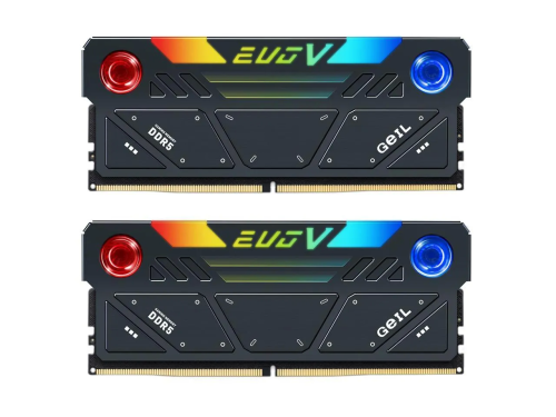 DDR-5 DIMM 32 GB 6800 MHz Geil EVO V RGB, 2x 16 GB Kit, Black, BOX – купить недорого с доставкой по Алматы и Казахстану
