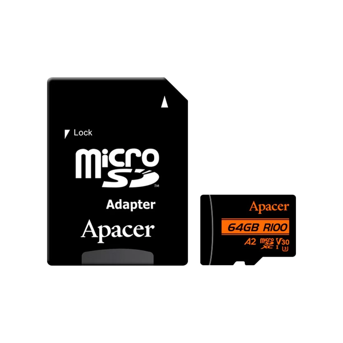 Карта памяти Apacer AP64GMCSX10U8-R 64GB с адаптером SD – купить недорого с доставкой по Алматы и Казахстану
