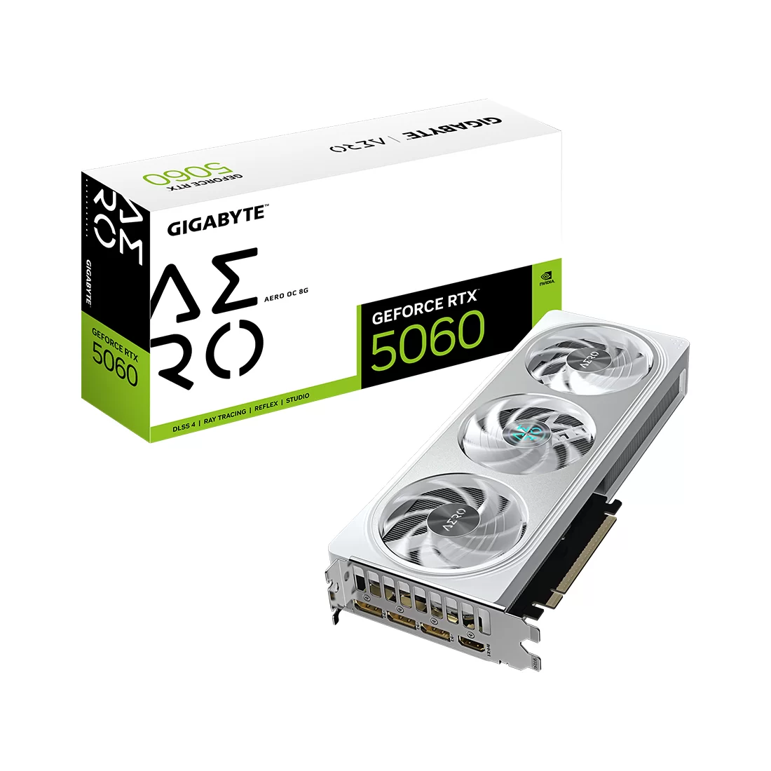 Видеокарта Gigabyte GeForce RTX 5060 Aero OC 8GB GDDR7 (GV-N5060AERO OC-8GD)