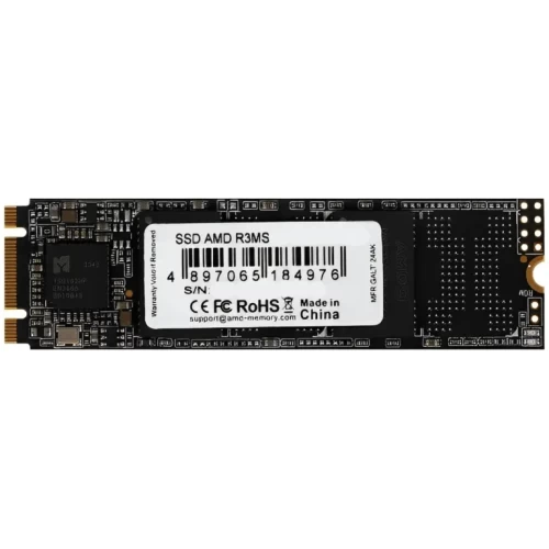 Твердотельный накопитель  512GB SDD AMD RADEON R3 Series M.2 SATA 2280 R550/W480 R3MS0512G8