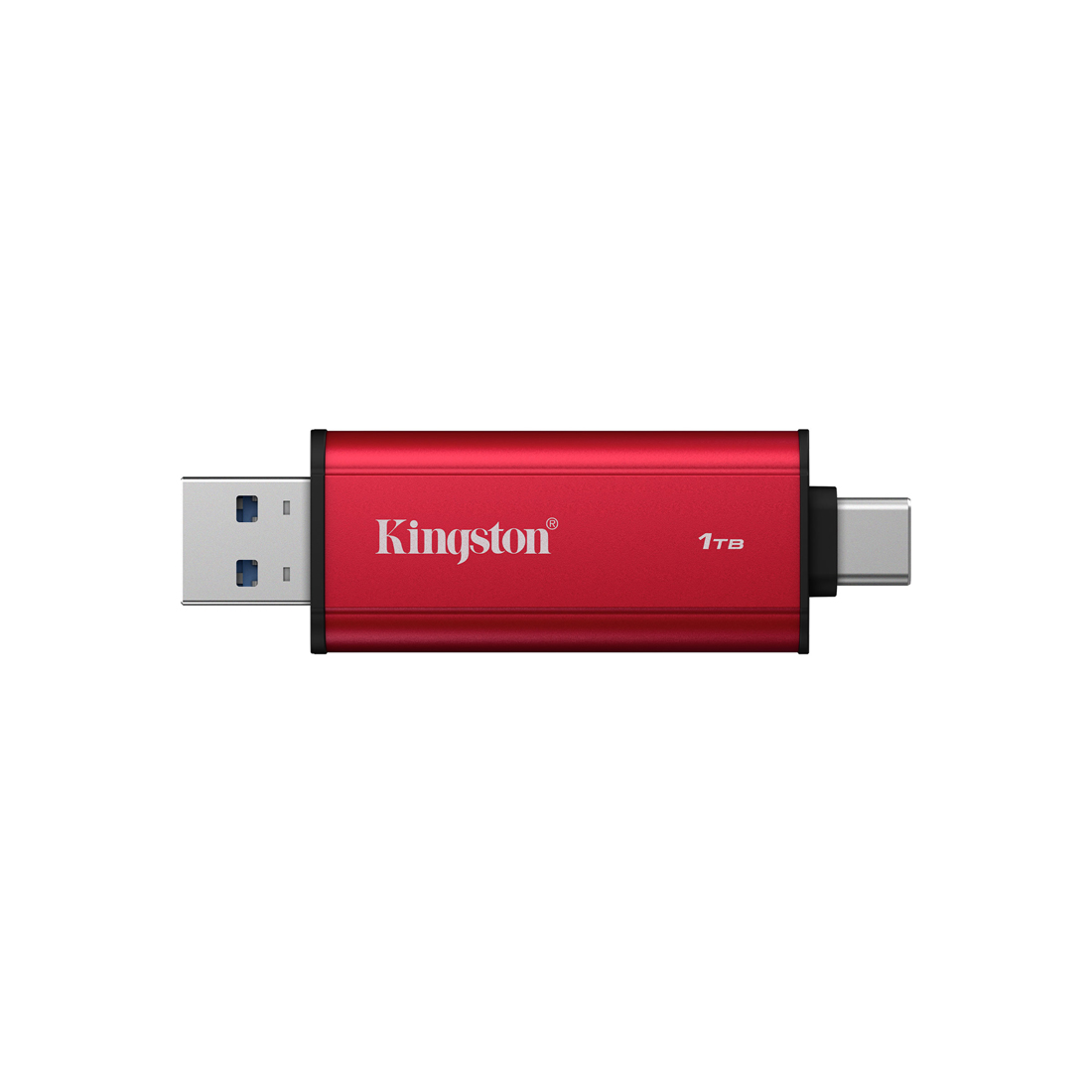 Внешний SSD Kingston Dual Portable 1TB USB 3.2 Gen 2 Type-C Красный/Черный (SPSD/1TB)