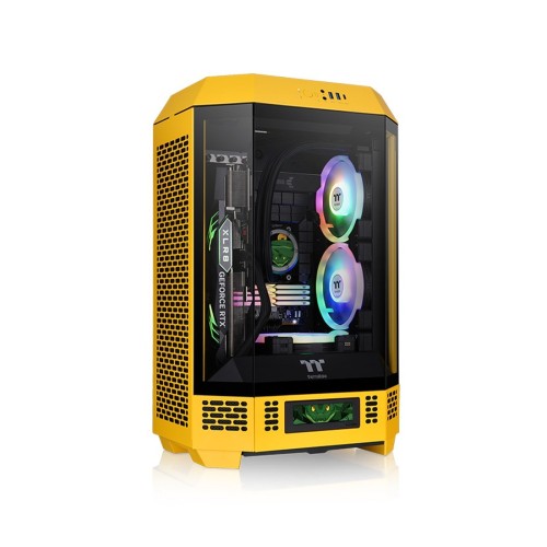 Корпус Thermaltake The Tower 300 Bumblebee, Mini Tower, желтый, без БП