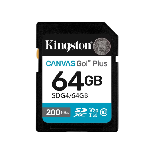 Карта памяти Kingston SDG4/64GB Canvas Go Plus Gen4 C10 UHS-I U3 V30 64GB – купить недорого с доставкой по Алматы и Казахстану