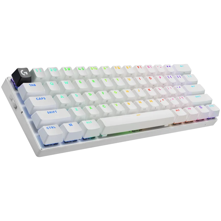 LOGITECH G PRO X 60 LIGHTSPEED Wireless Gaming Keyboard (Tactile) - WHITE - US INT'L - 2.4GHZ/BT - EMEA28-935 - TACTILE SWITCH – купить недорого с доставкой по Алматы и Казахстану
