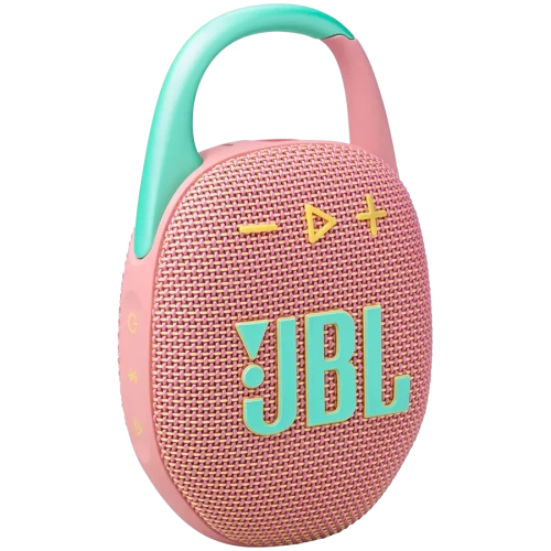 Портативная колонка JBL Clip 5, Bluetooth, розовая (JBLCLIP5PINK) — купить в Казахстане | neom.kz