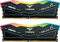 DDR-5 DIMM 48 GB 6400 MHz Team Group T-Force Delta RGB, 2x24 GB Kit, Black, BOX – купить недорого с доставкой по Алматы и Казахстану