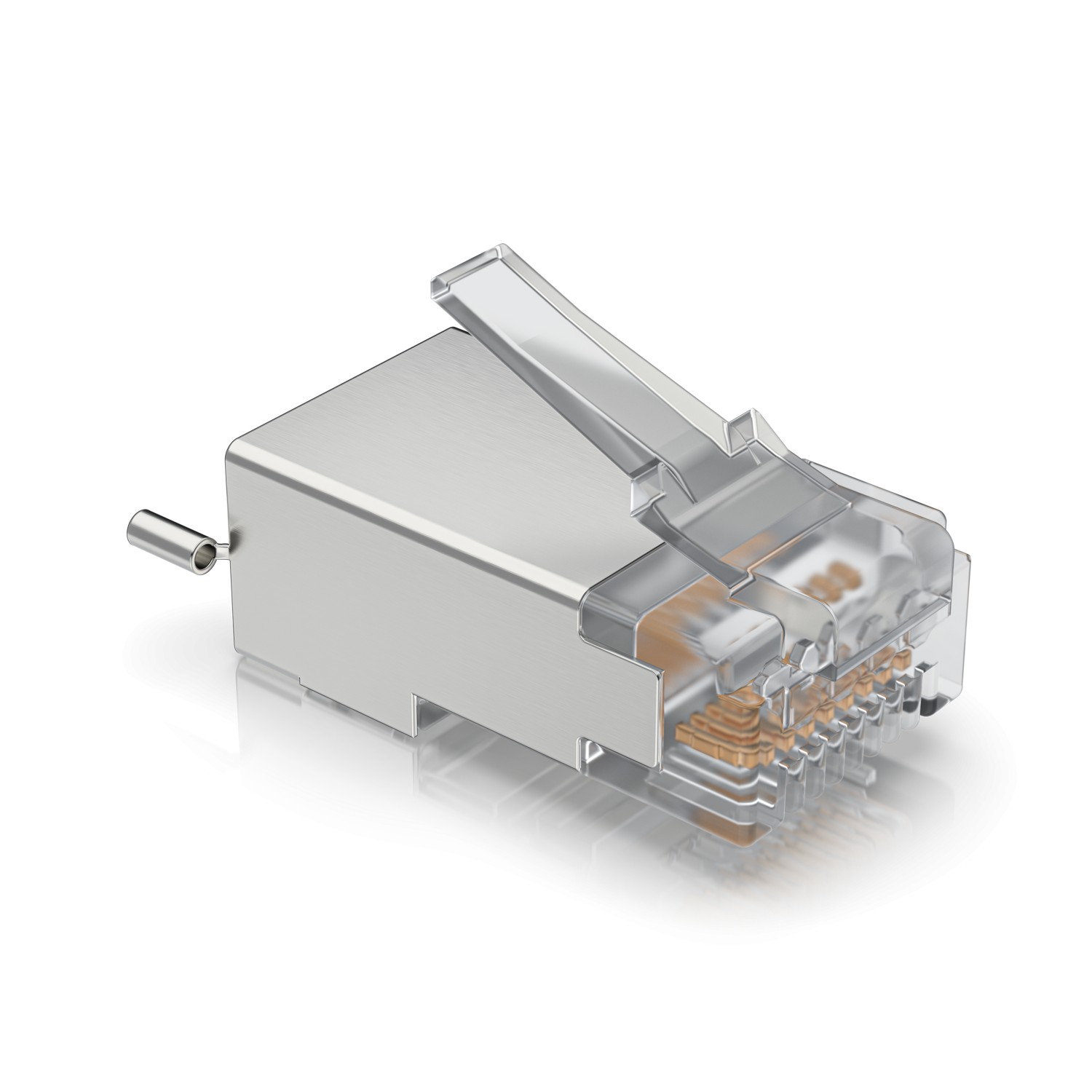 Коннектор RJ-45 Ubiquiti UISP-Connector-SHD, экранированный, 100 шт в упаковке — купить в Казахстане | neom.kz