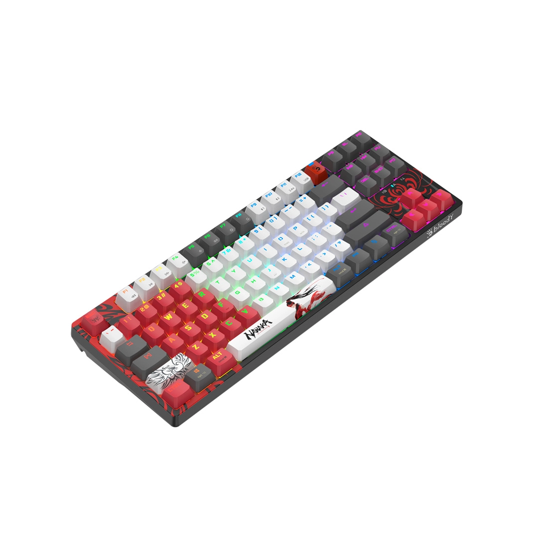 Клавиатура игровая механическая беспроводная A4Tech Bloody WS87 Naraka фото 3