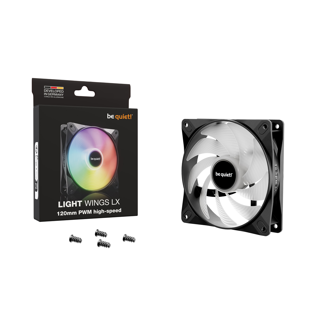 Вентилятор для компьютерного корпуса Bequiet! Light Wings LX 120mm PWM high-speed – купить недорого с доставкой по Алматы и Казахстану