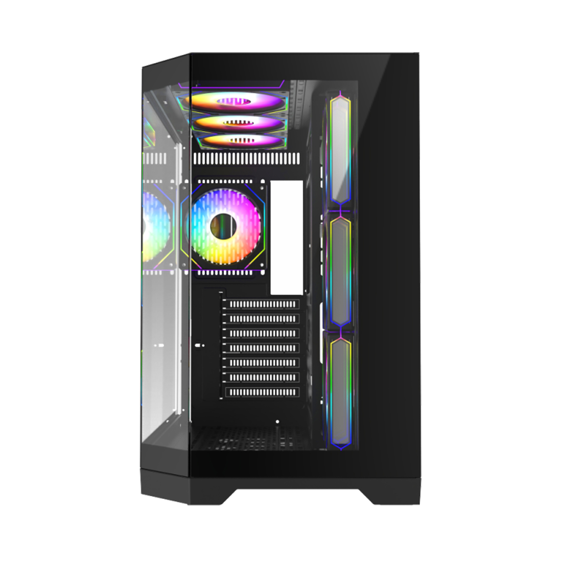 Компьютерный корпус Gamemax Hype-A BK Black без Б/П фото 2