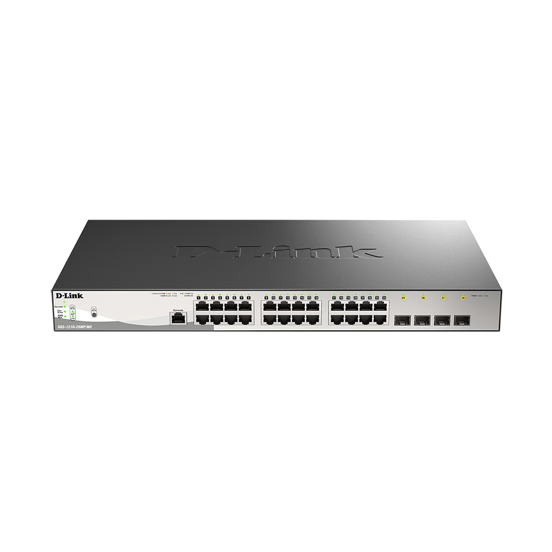Коммутатор D-Link DGS-1210-28MP/ME/B2A, 24 порта 1 Гбит/с, 4×SFP, PoE, управляемый L2 – купить недорого с доставкой по Алматы и Казахстану