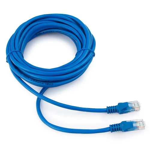 Патч-корд Cablexpert PP10-5M/B, U/UTP кат.5e, 5 м, синий — купить в Казахстане | neom.kz