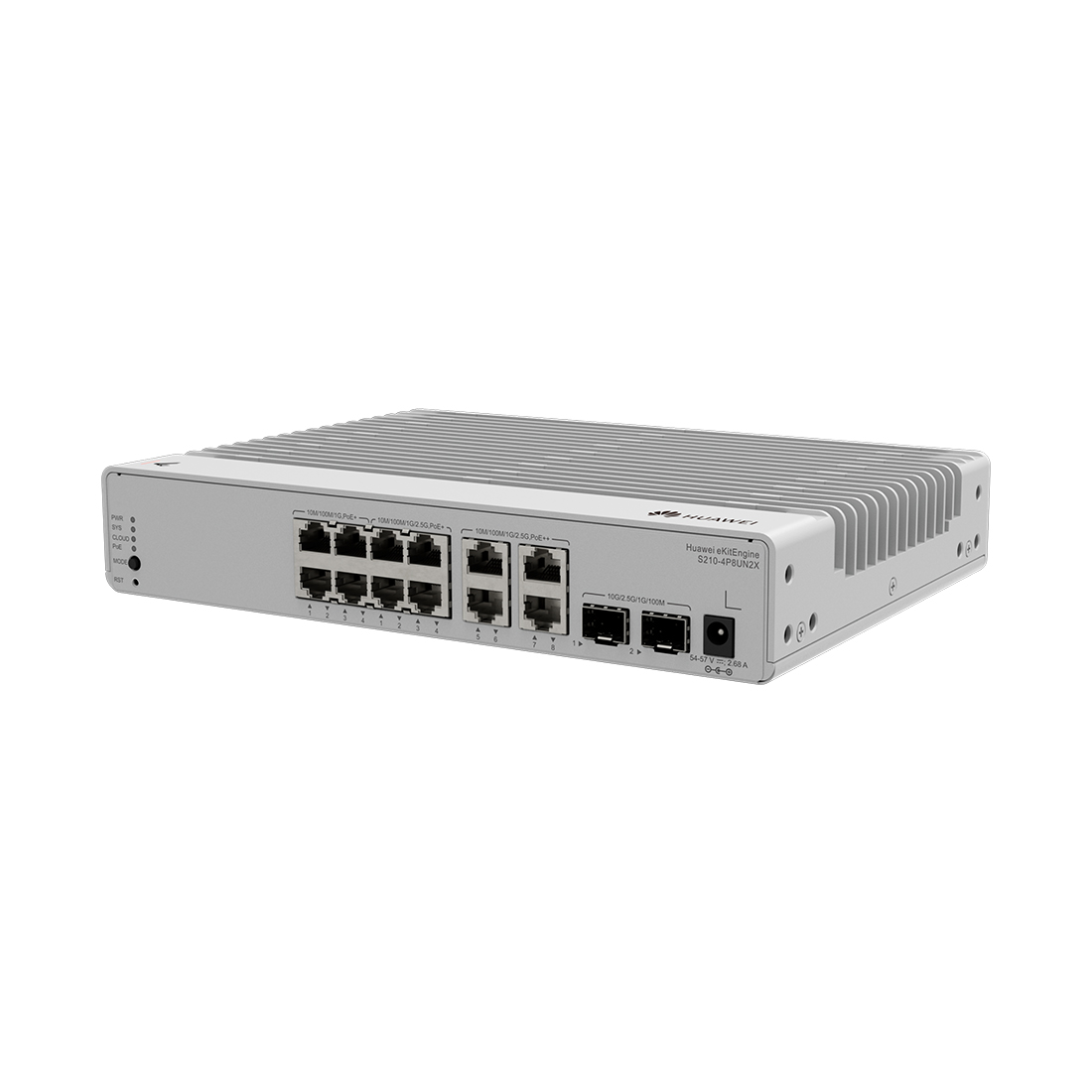 Коммутатор Huawei S210-4P8UN2X, 12 портов, 2×SFP+, PoE++, управляемый L2 – купить недорого с доставкой по Алматы и Казахстану