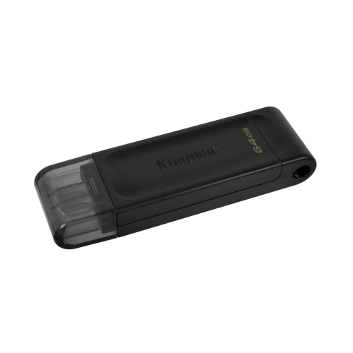 USB-накопитель Kingston DT70/64GB 64GB Type-C Чёрный — купить в Казахстане | neom.kz