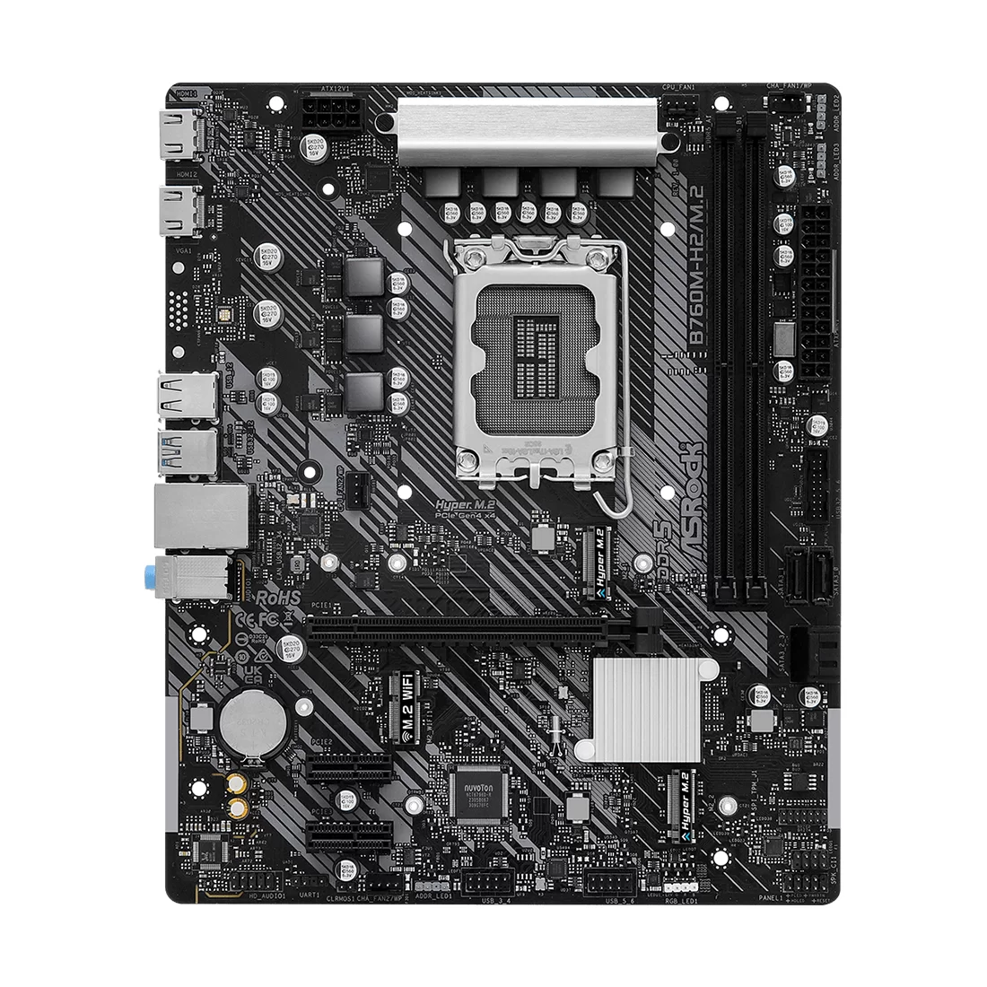 Материнская плата ASRock B760M-H2/M.2, LGA1700 – купить недорого с доставкой по Алматы и Казахстану