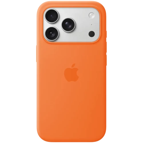 Чехол Apple iPhone 17 Pro Silicone Case with MagSafe - Orange (A3559) — купить в Казахстане | neom.kz