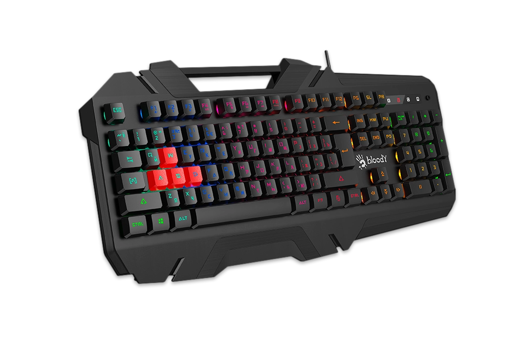 Клавиатура игровая мембранная проводная A4Tech Bloody B150N