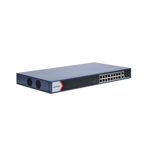 Коммутатор Hikvision DS-3E1520P-EI/M, 16 портов 1 Гбит/с, 2×SFP, PoE+, управляемый L2 — купить в Казахстане | neom.kz