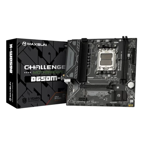 Материнская плата MaxSun CHALLENGER B650M-K AM5 B650 DDR5 Micro ATX