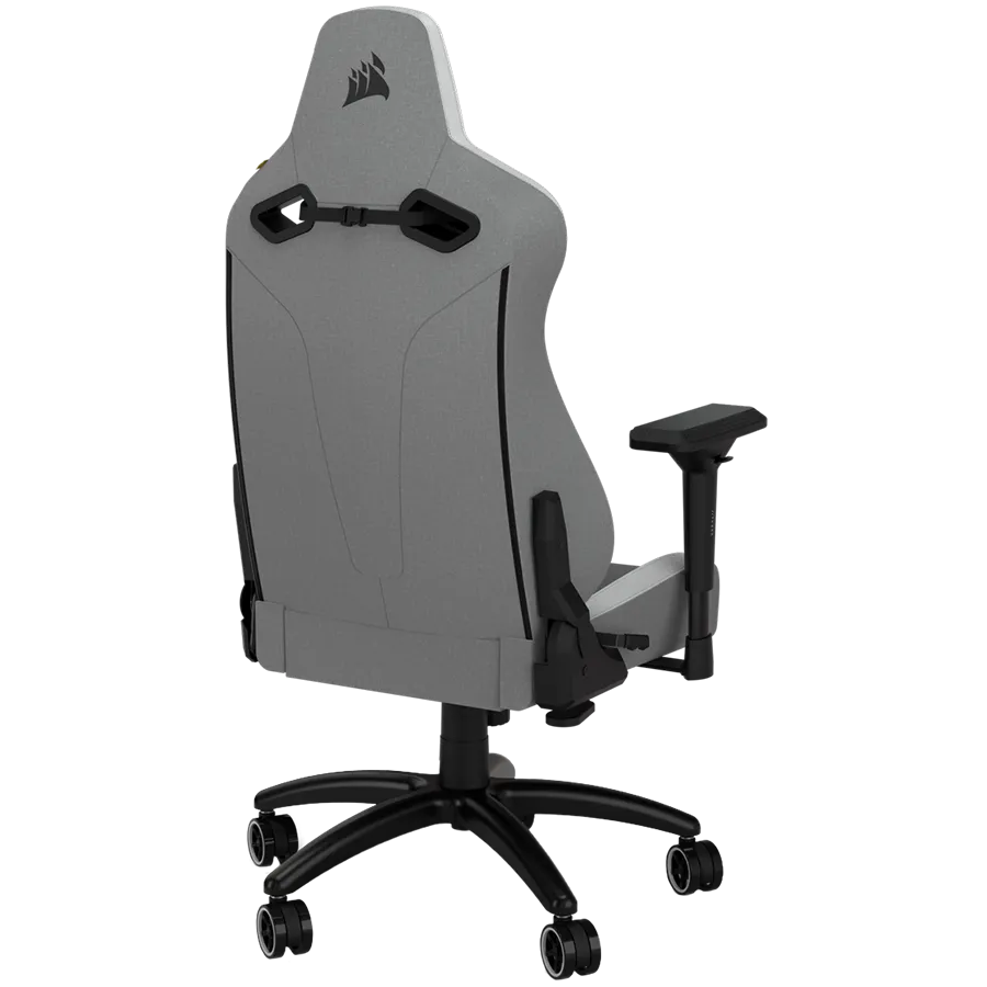 Игровое компьютерное кресло Corsair TC200, ткань, до 121 кг, серо-белое (CF-9010048-WW) – купить недорого с доставкой по Алматы и Казахстану фото 3
