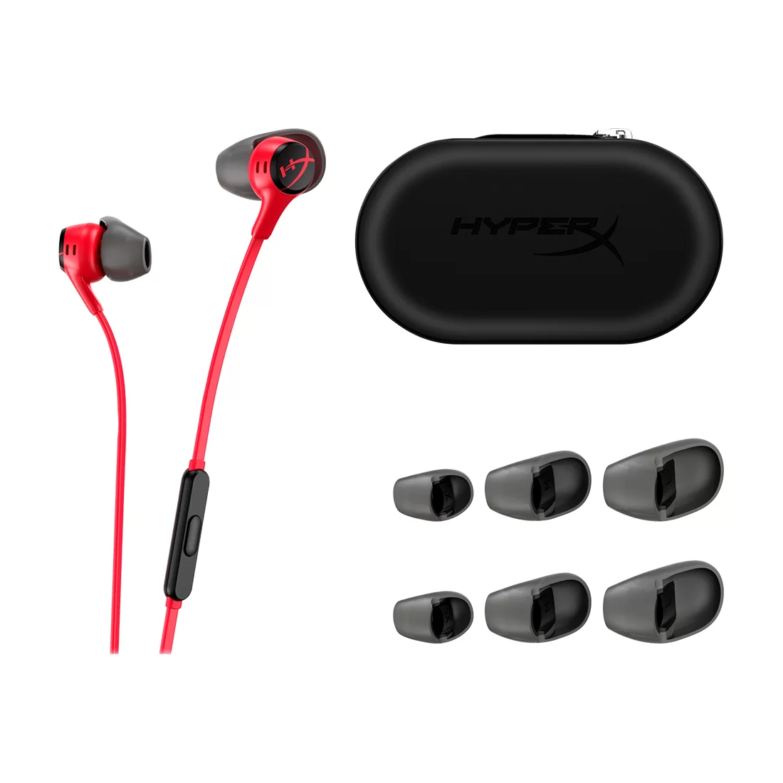 Наушники с микрофоном HyperX Cloud Earbuds II Red 705L8AA – купить недорого с доставкой по Алматы и Казахстану