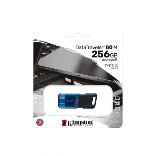USB Flash Kingston DT80M/256GB DataTraveler чтение до 200MB/s USB-C 3.2 Gen 1 – купить недорого с доставкой по Алматы и Казахстану