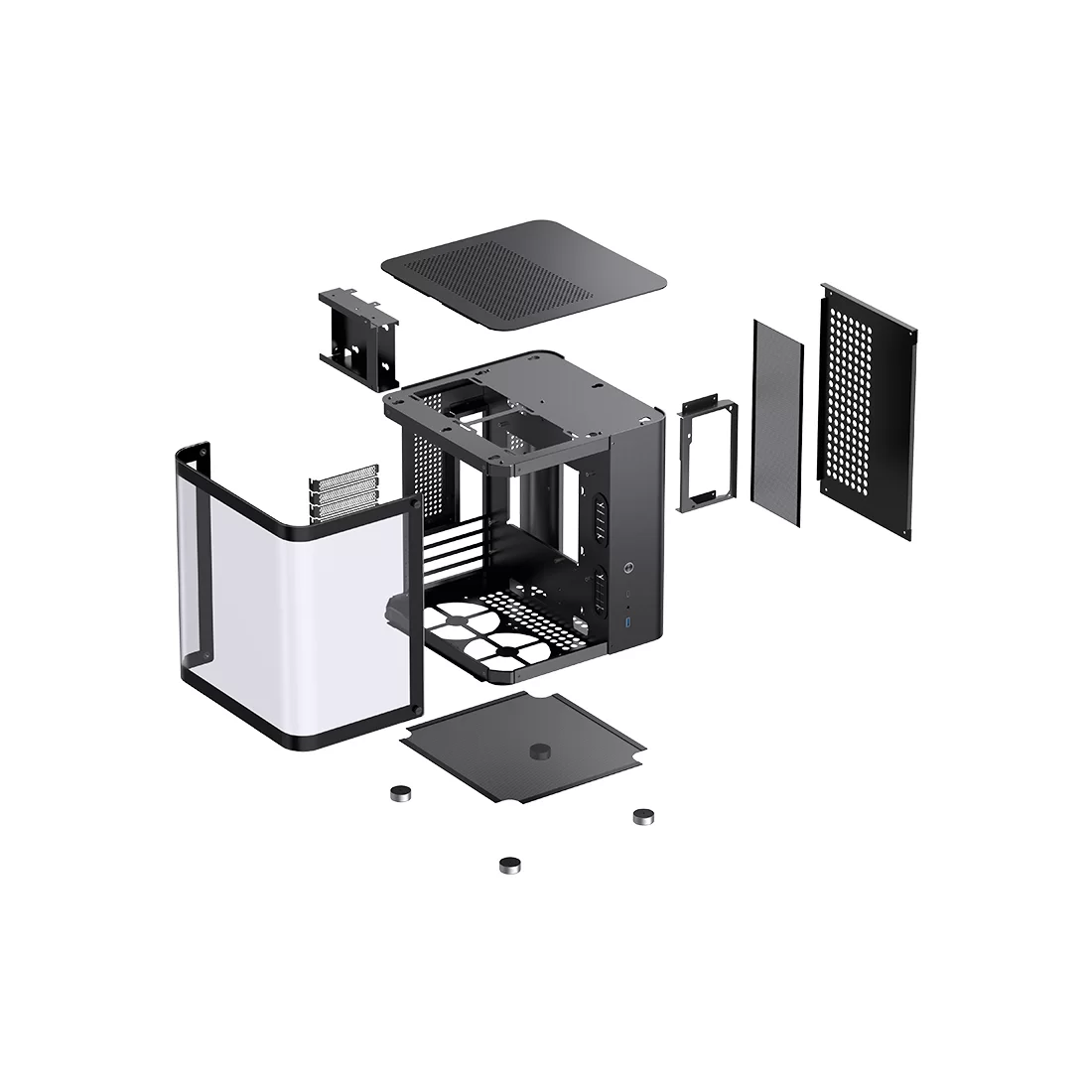 Компьютерный корпус Jonsbo TK-1 Black без Б/П фото 3