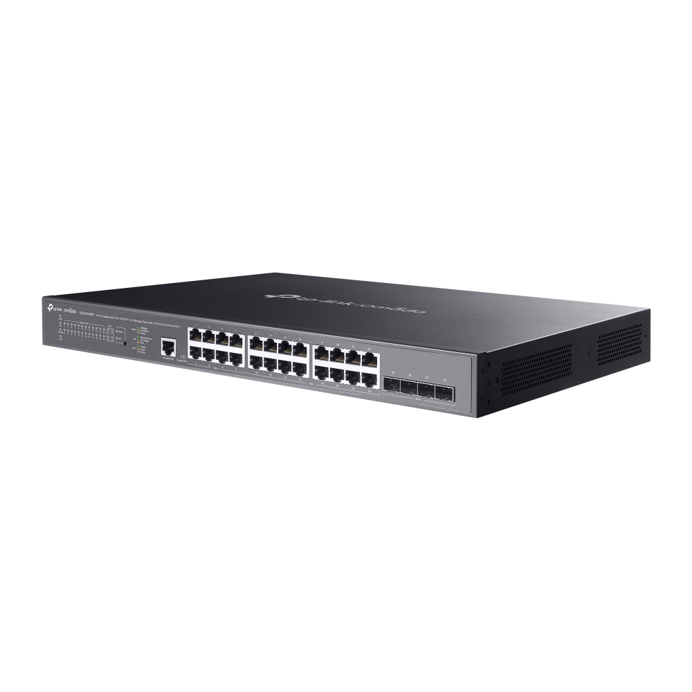 Коммутатор TP-Link SG3428XMPP, 1 Гбит/с, PoE+