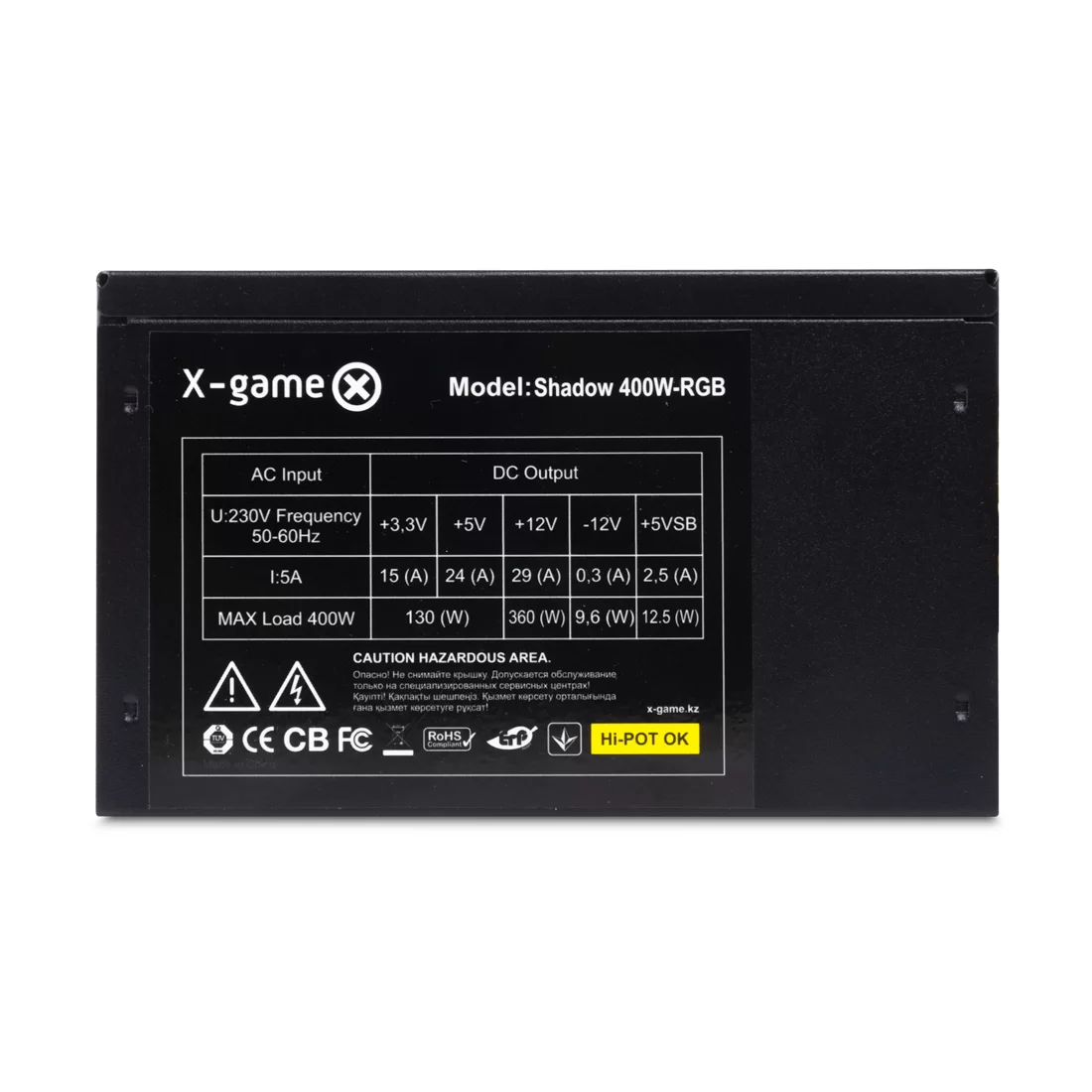 Блок питания XG Shadow 400W-RGB – купить недорого с доставкой по Алматы и Казахстану фото 3