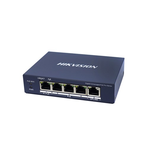 Коммутатор Hikvision DS-3E0505HP-E, 5 портов 1 Гбит/с, PoE, неуправляемый — купить в Казахстане | neom.kz